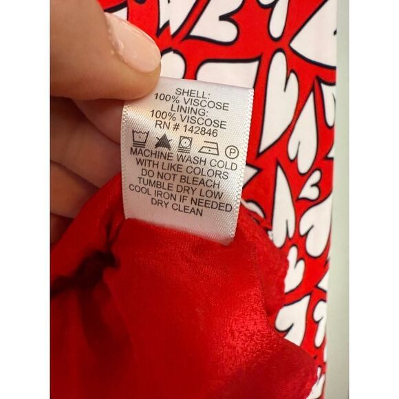 Rhode Mila Wrap-Effect Heart Blouse Sz. M - Picture 9 of 11